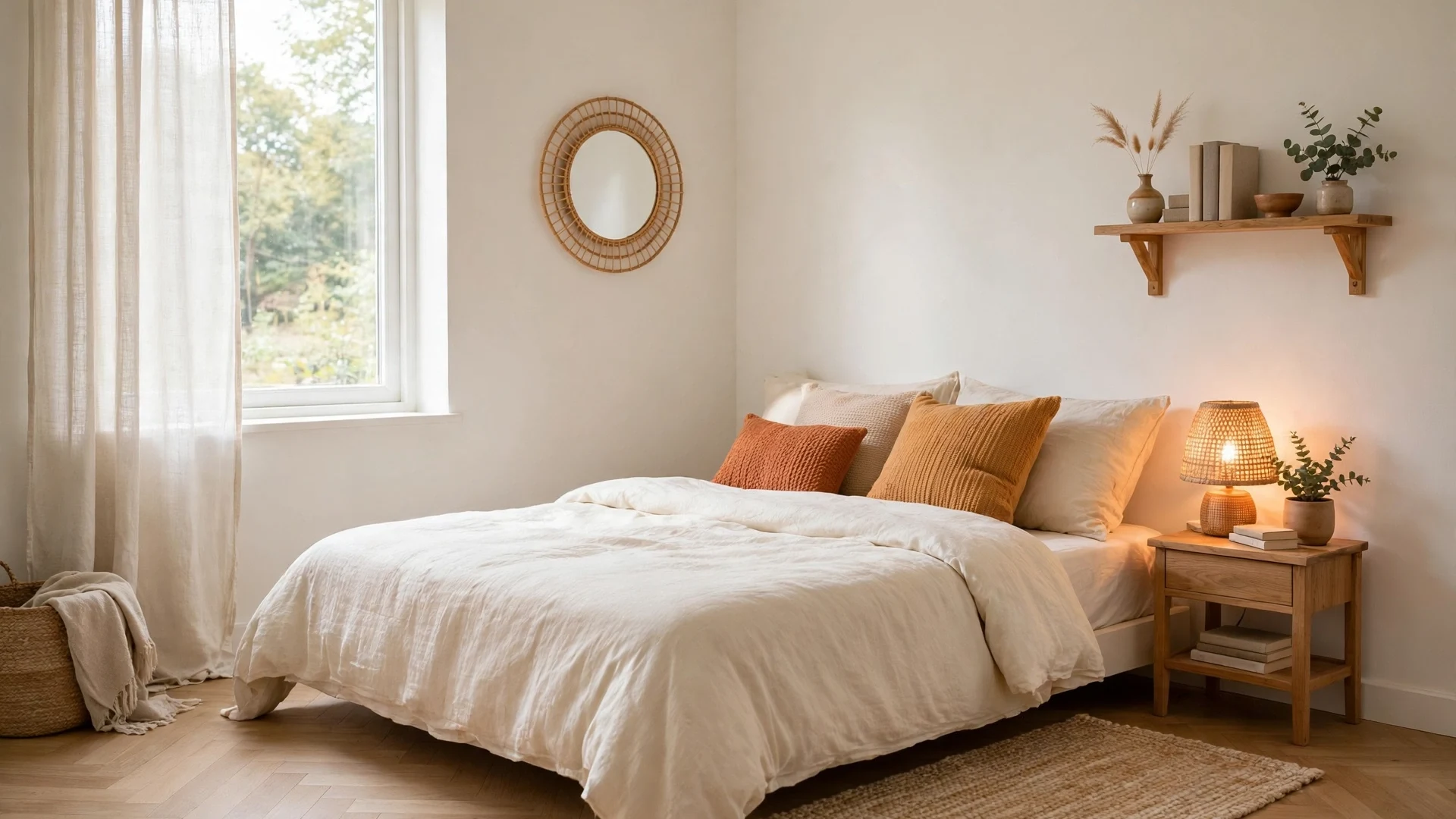 Small bedroom decor ideas that make a tiny room feel bigger